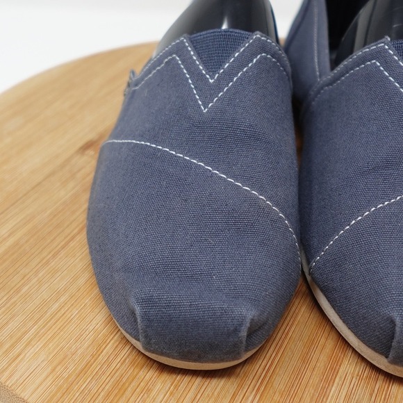 BOBS by Skechers Womens Size 9.5 Shoes Flats Blue Slip On Casual Comfort 33645 - Picture 4 of 12